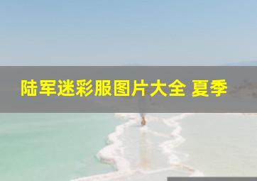 陆军迷彩服图片大全 夏季